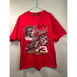 Vintage Dale Earnhardt Legend Chase Authentics NASCAR Red Cotton T-Shirt Size XL